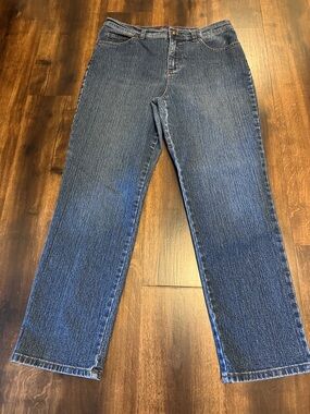 Gloria Vanderbilt Straight Leg Jeans - Dark Blue